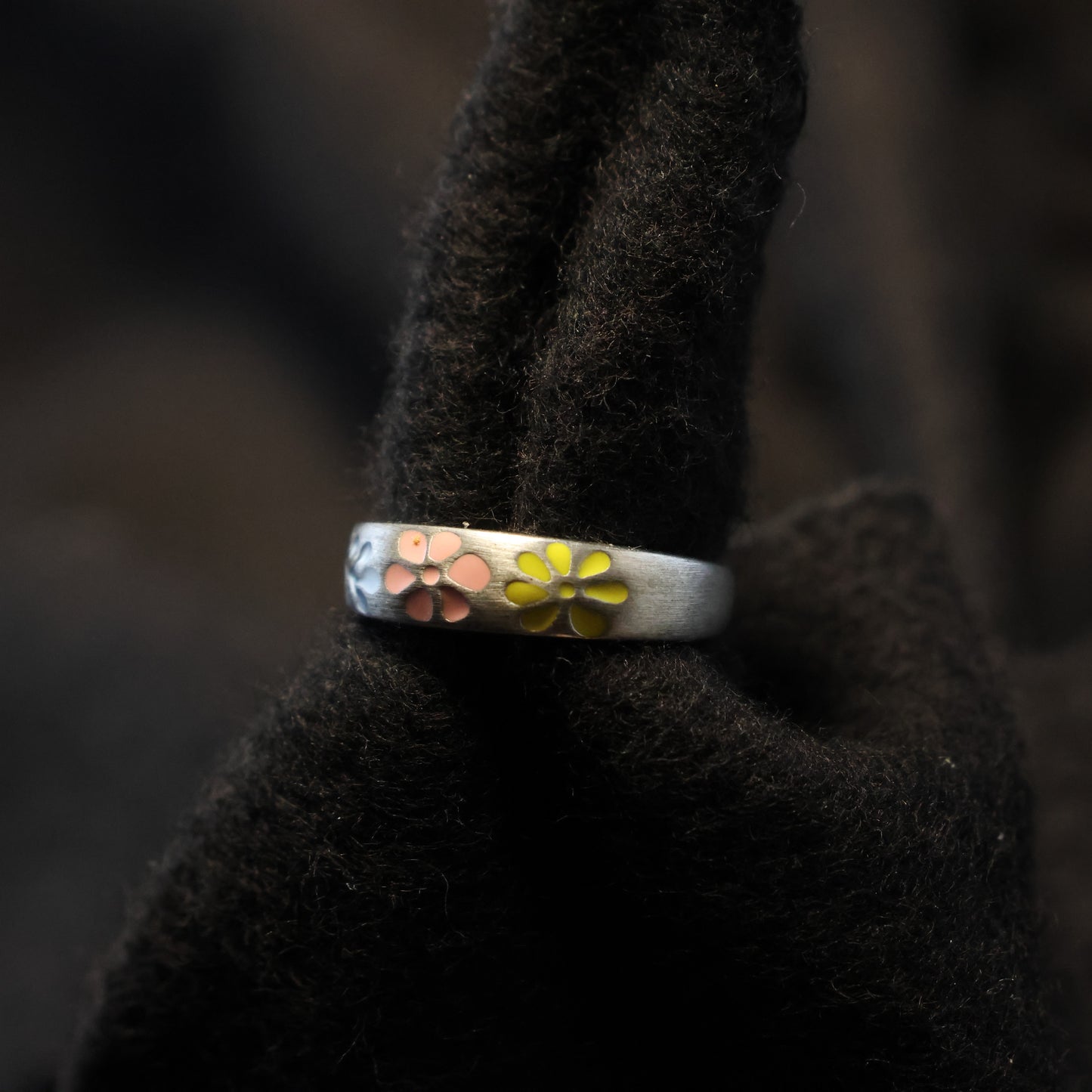 Zilveren Kids bloem ring 560101