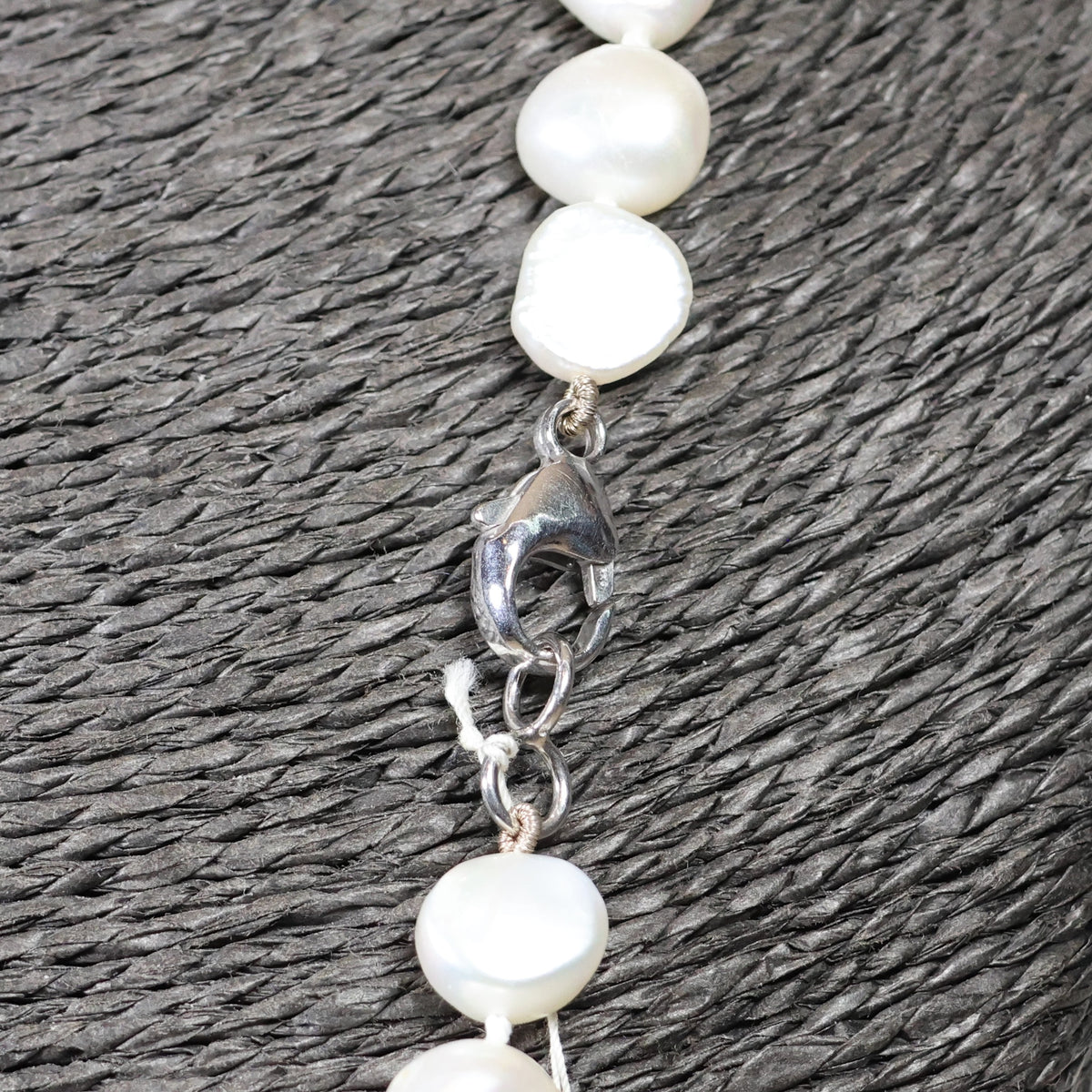 Parelketting 73cm 10mm zoetwaterparel zilveren slot