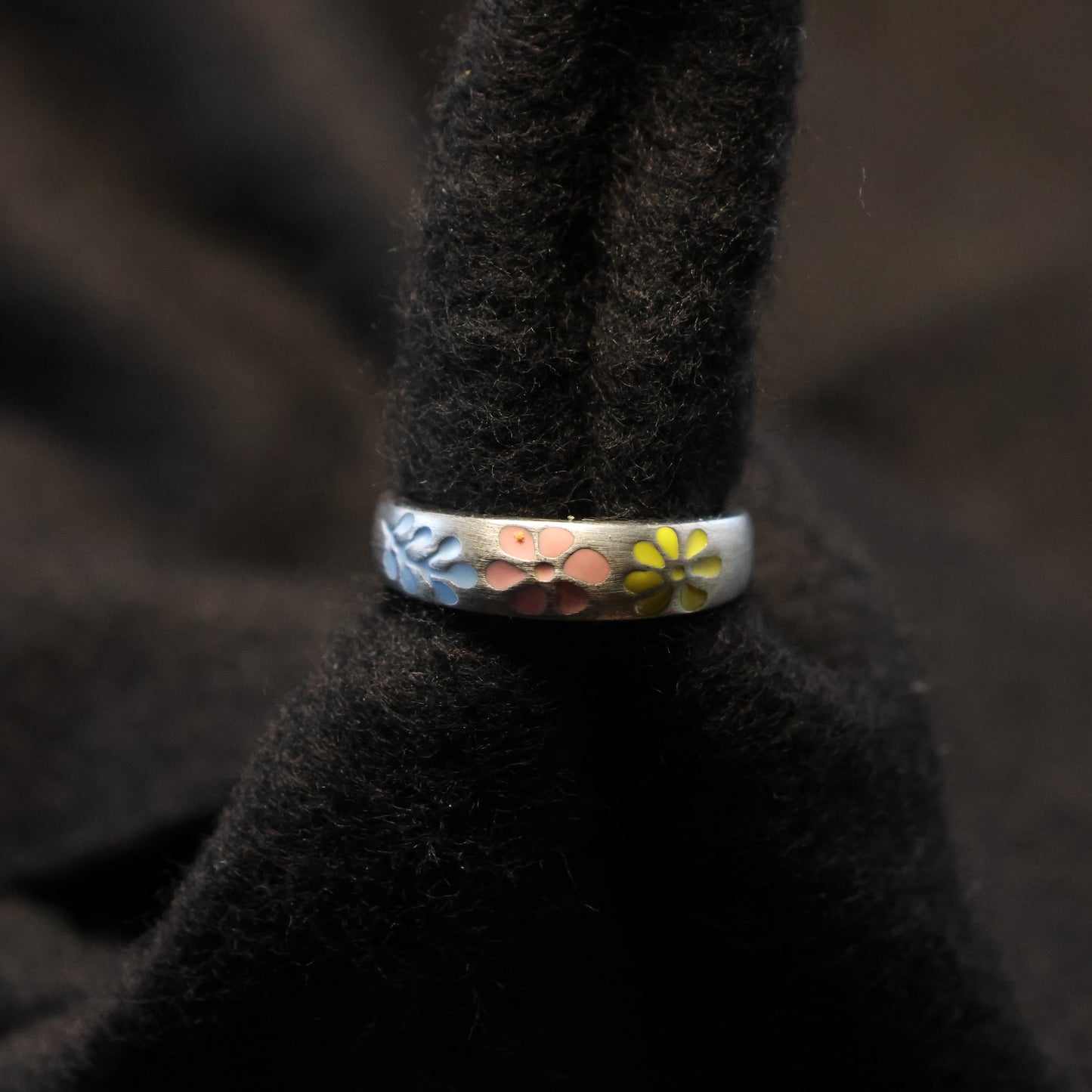 Zilveren Kids bloem ring 560101