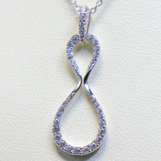 Naiomy zilveren ketting met infinity hanger N5B58