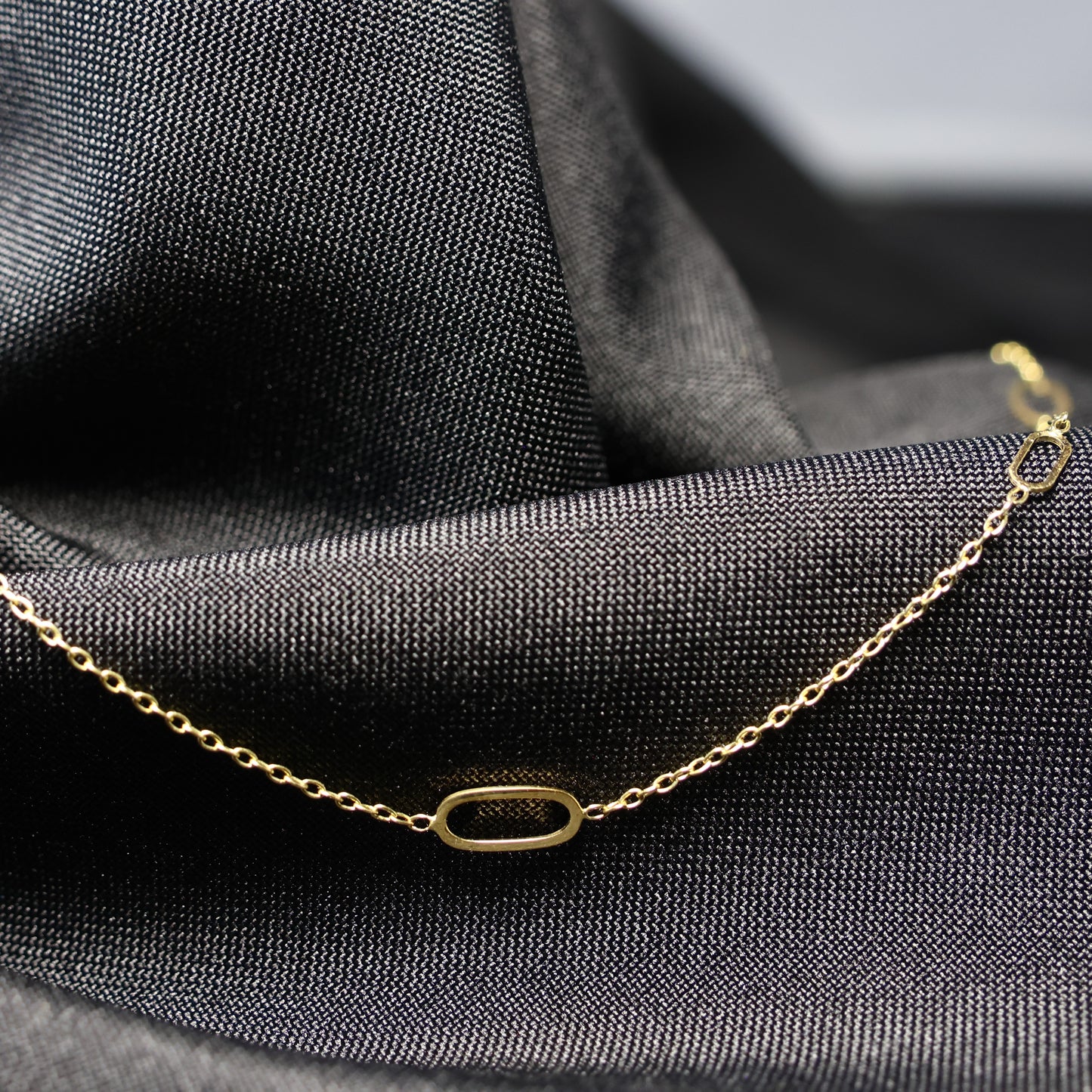 Ketting met motief geel goud 068057/45
