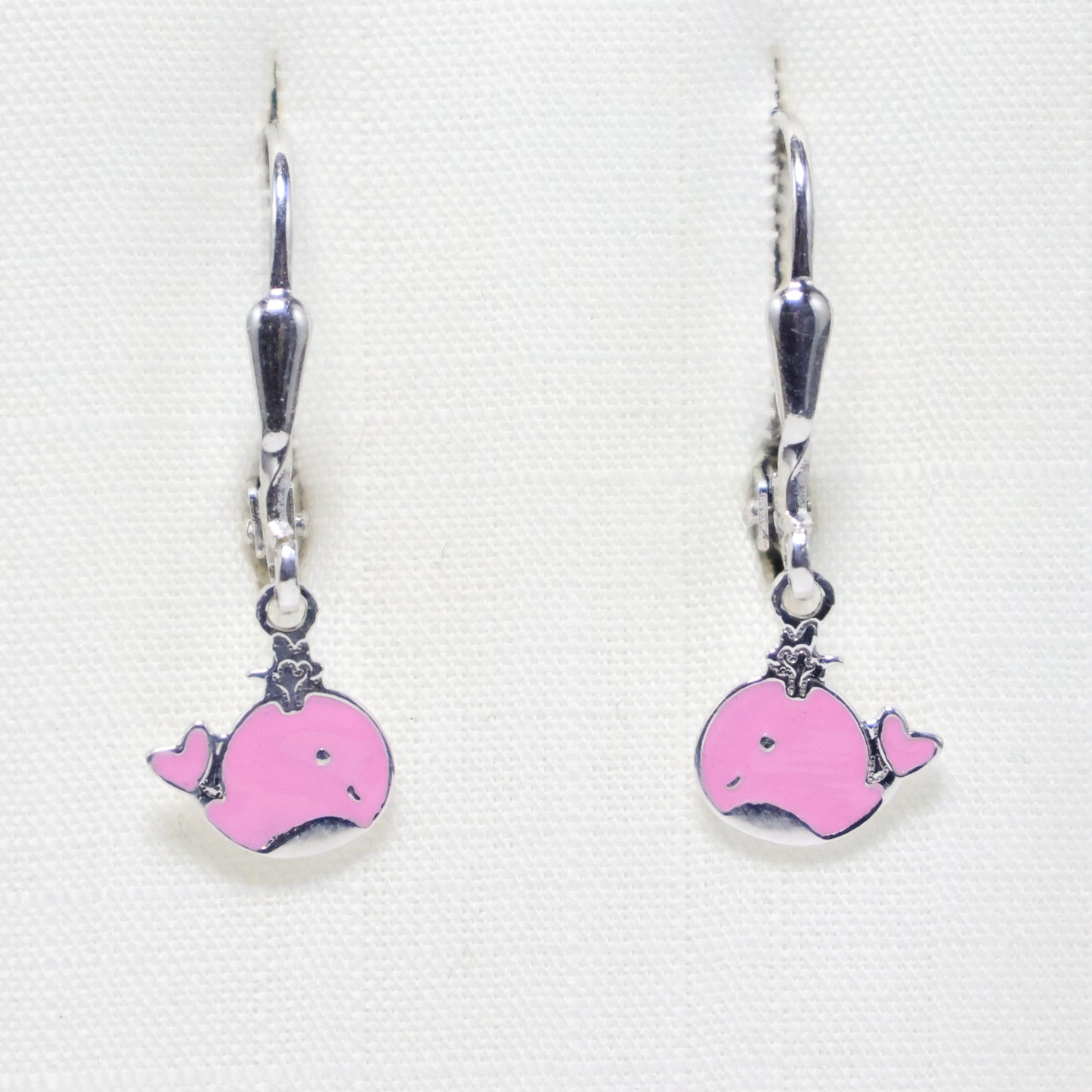 Naiomy Princess Walvis hangoorbellen zilver PD106
