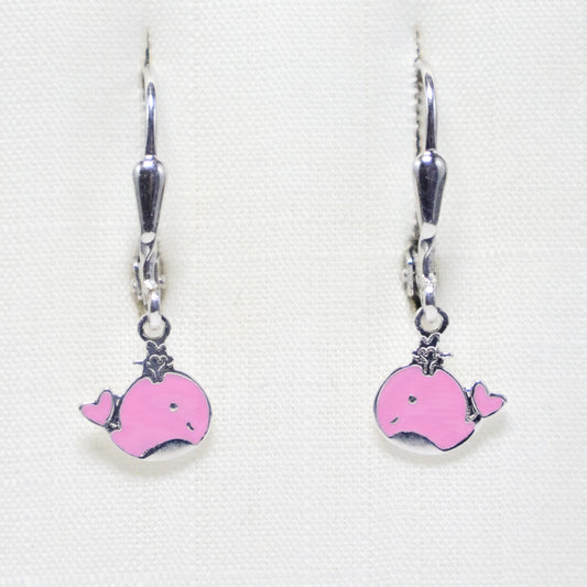 Naiomy Princess Walvis hangoorbellen zilver PD106