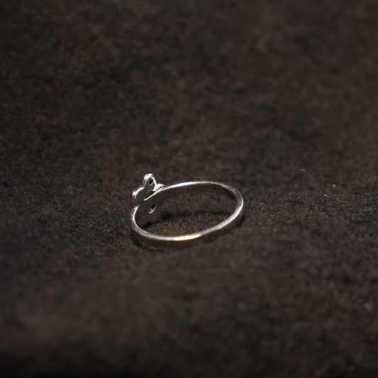 Zilveren Kids bloem ring 962444