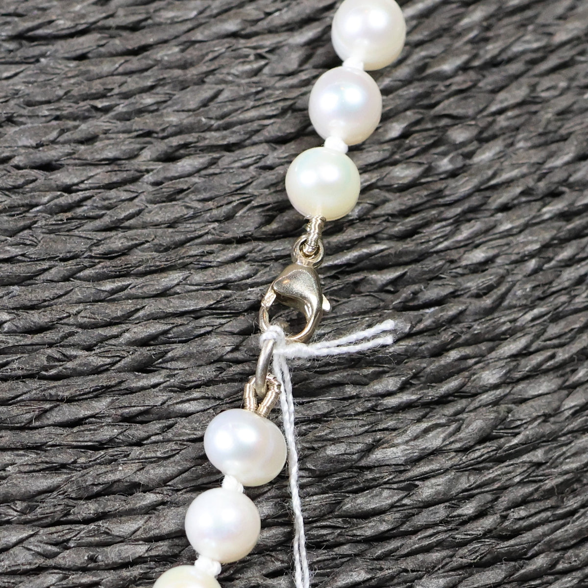Parelketting 52cm 5mm zoetwaterparel zilveren slot