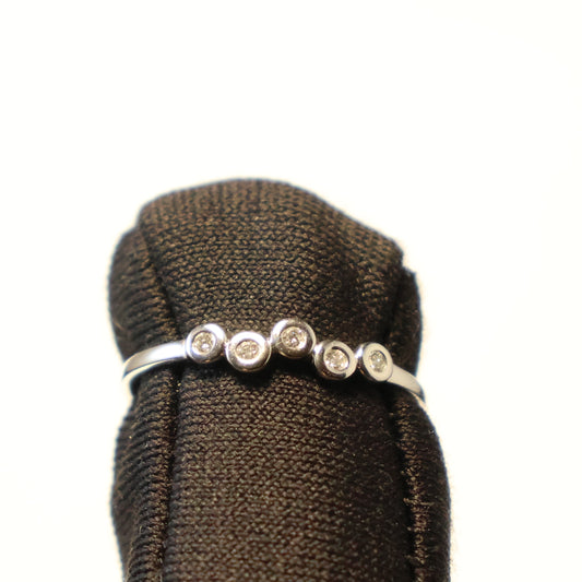 18KT wit gouden ring met briljant 059522A