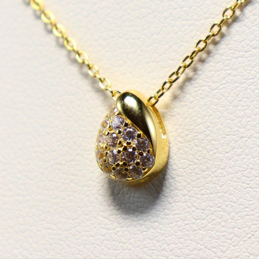 Naiomy zilveren ketting met druppel hanger N5M58