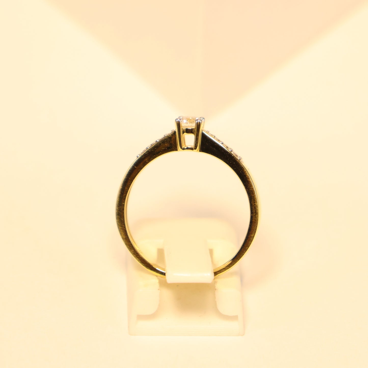 18KT geel gouden ring met briljant RS6650