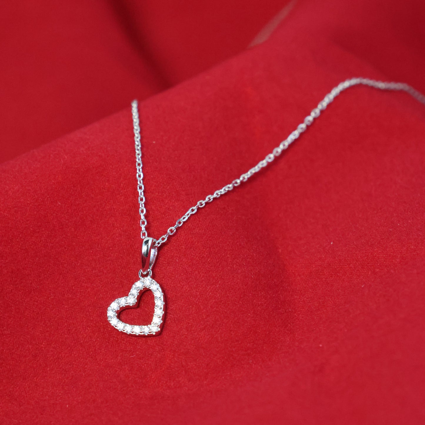 Naiomy Moments zilveren hartjes Ketting N2X62