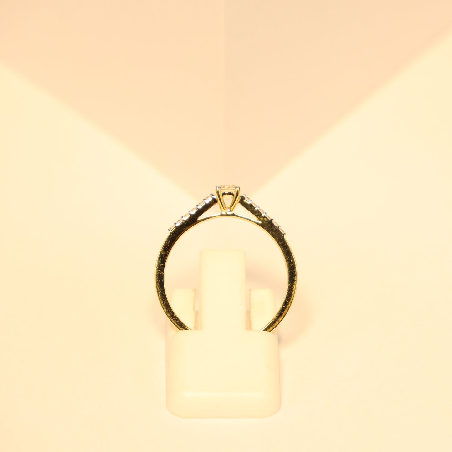 18KT geel gouden ring met briljant RS6662