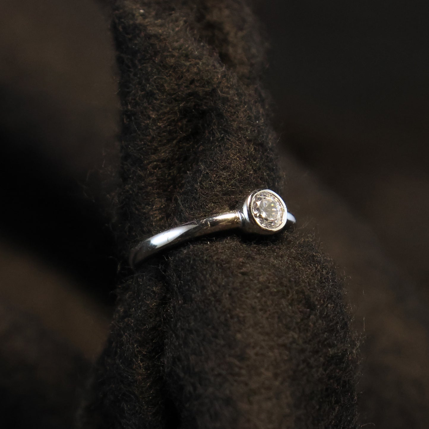 Zilveren Kids solitaire ring 350211