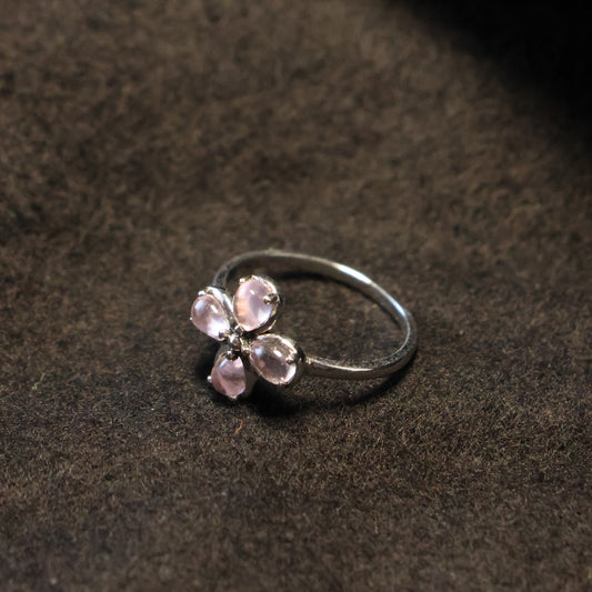 Zilveren Kids bloem ring 273375