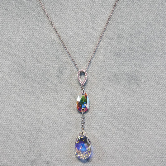 Spark zilveren ketting met Swarovski kristallen hanger NCR323061061ABAB