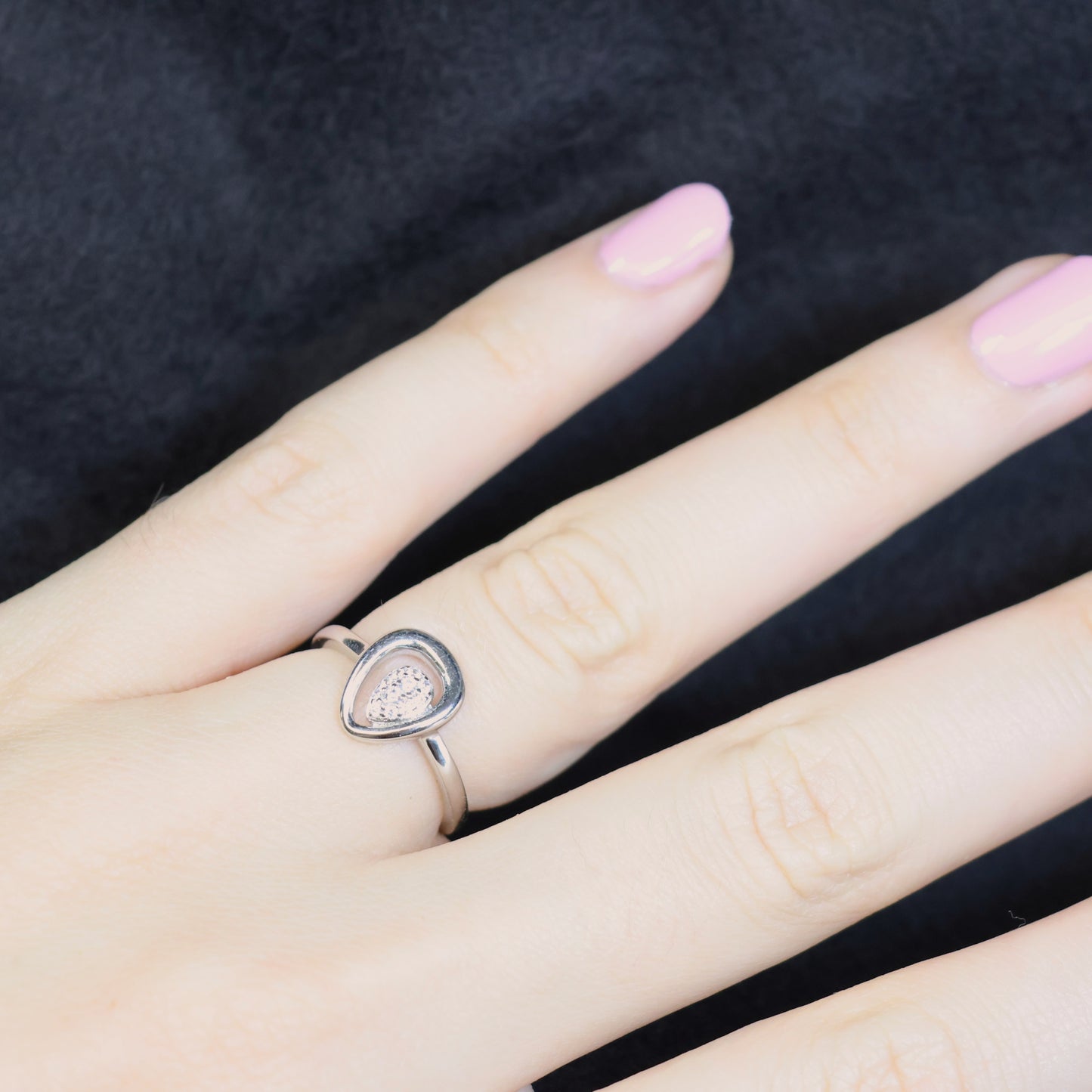 Naiomy Silver ring met zirconia N5D51