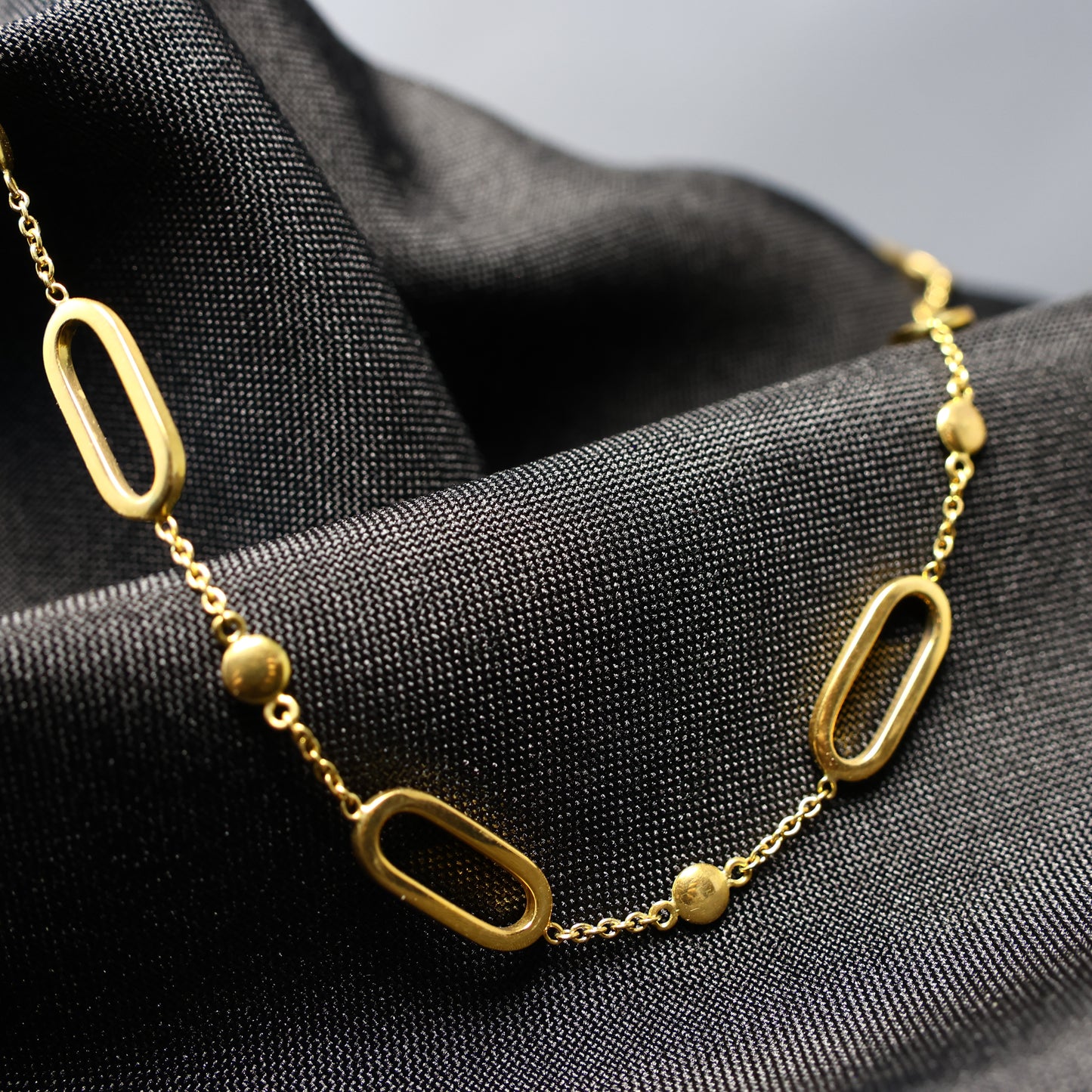 Ketting met motief geel goud 058041/45
