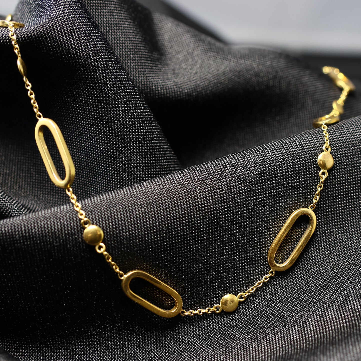 Ketting met motief geel goud 058041/45