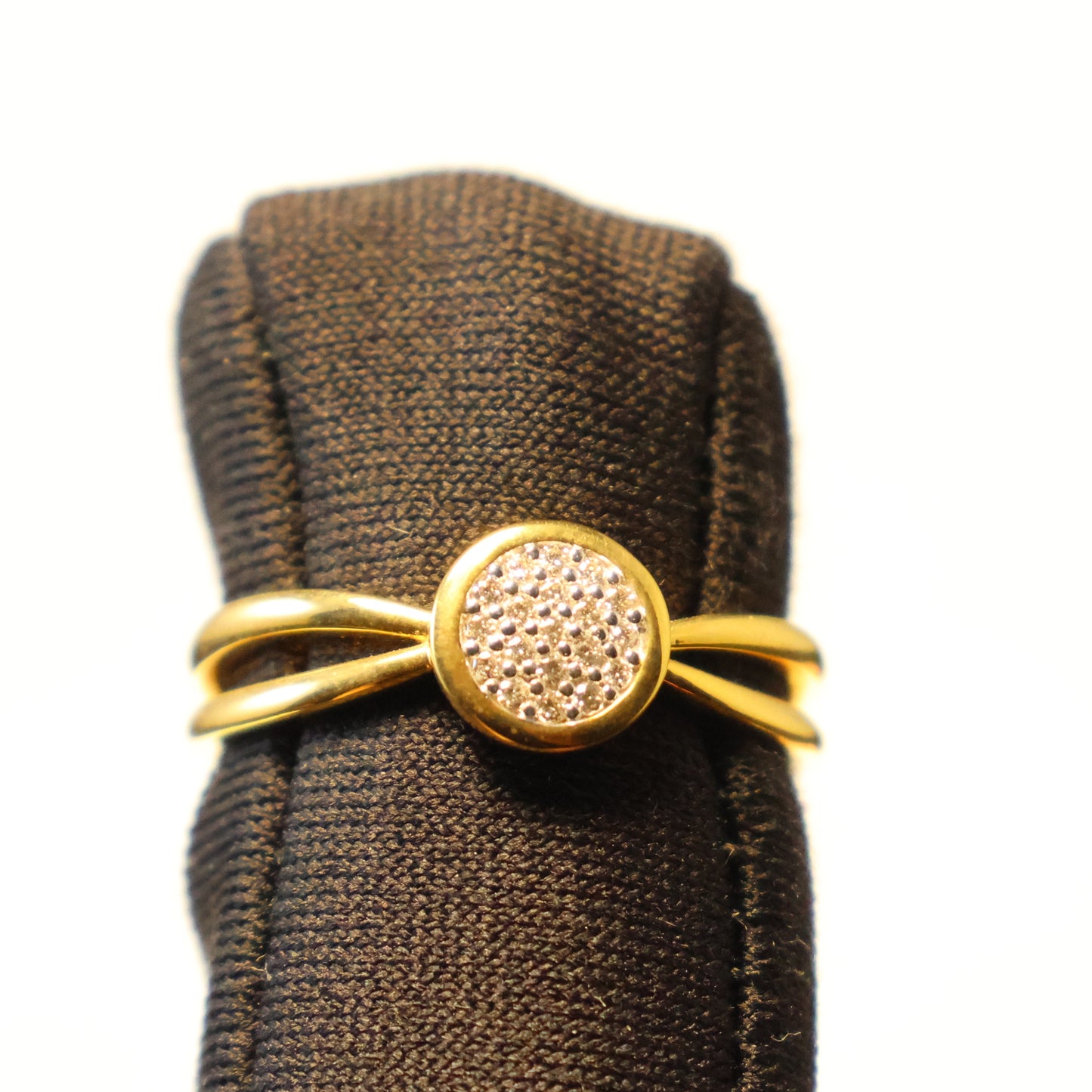 18KT yellow gold ring with brilliant 064055A