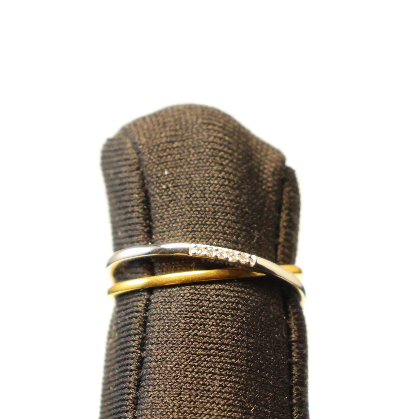 Yellow gold ring with brilliant 060027A
