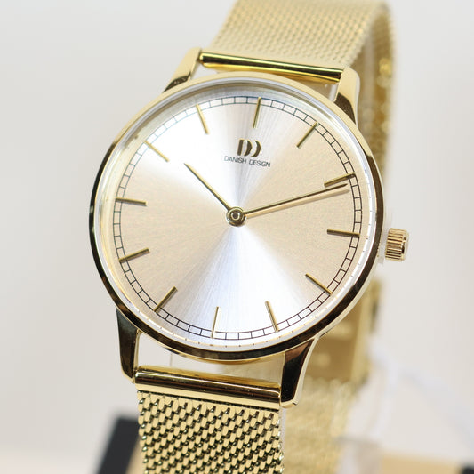 Danish Design dameshorloge IV05Q1249 gold milanese band