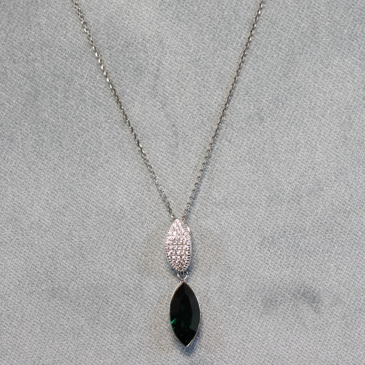Spark zilveren ketting met Swarovski kristallen hanger NCD422815EM