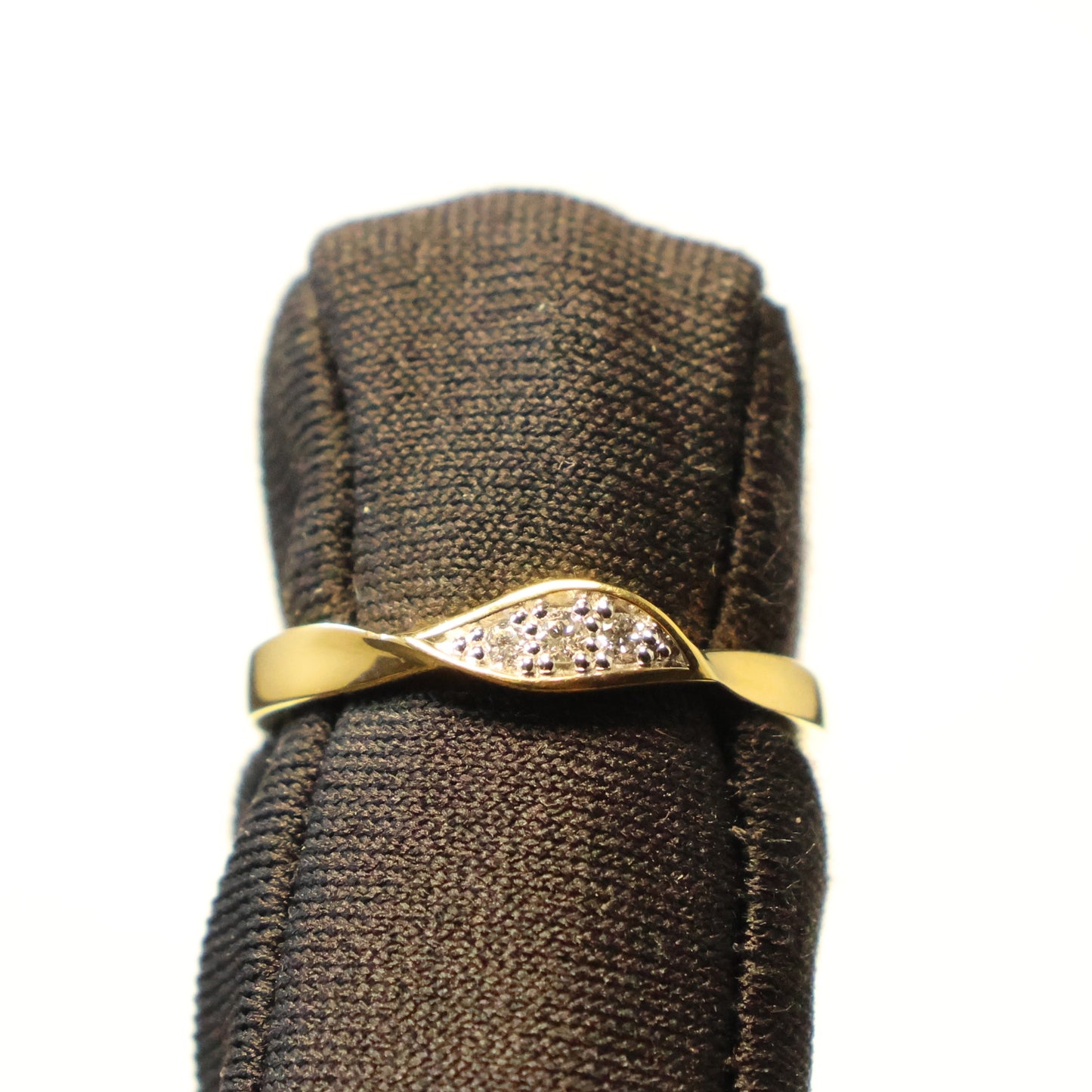 18KT geel gouden ring met briljant 066661A