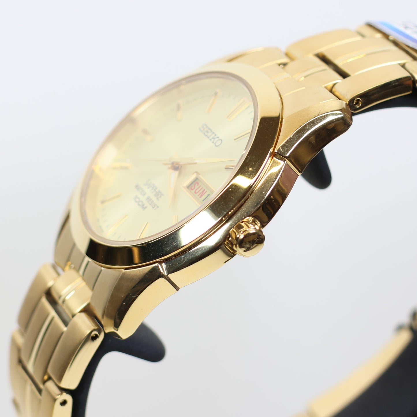 Seiko herenhorloge SGGA62P1 quartz date gold dial