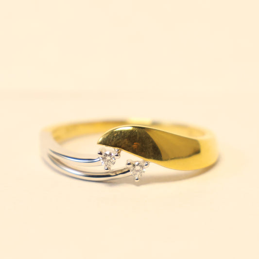 Geel gouden ring met briljant 067221/A