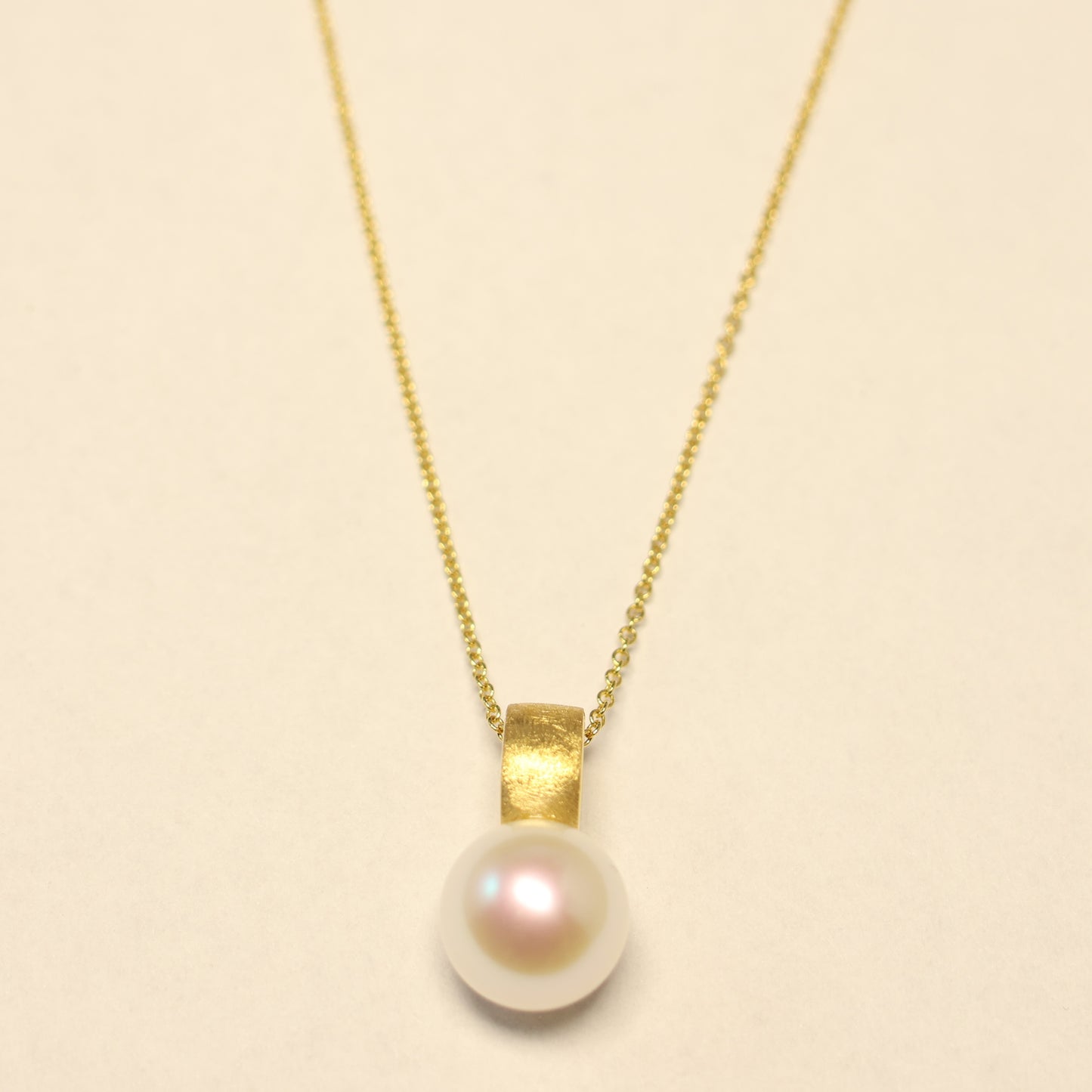 18KT gouden hanger met parel 067182/P
