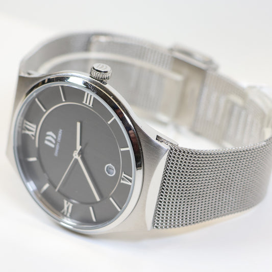 Danish Design horloge heren IQ64Q1240 gray dial milanese band
