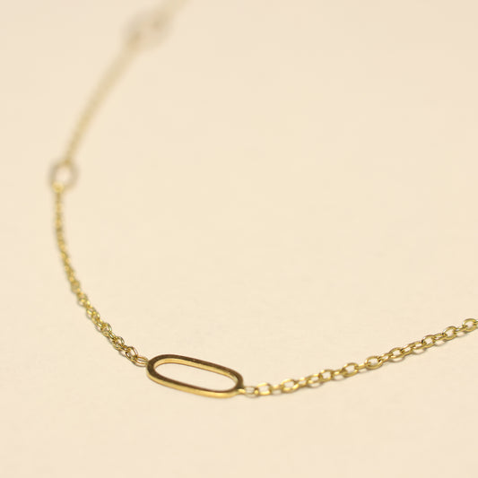 Ketting met motief geel goud 068057/45