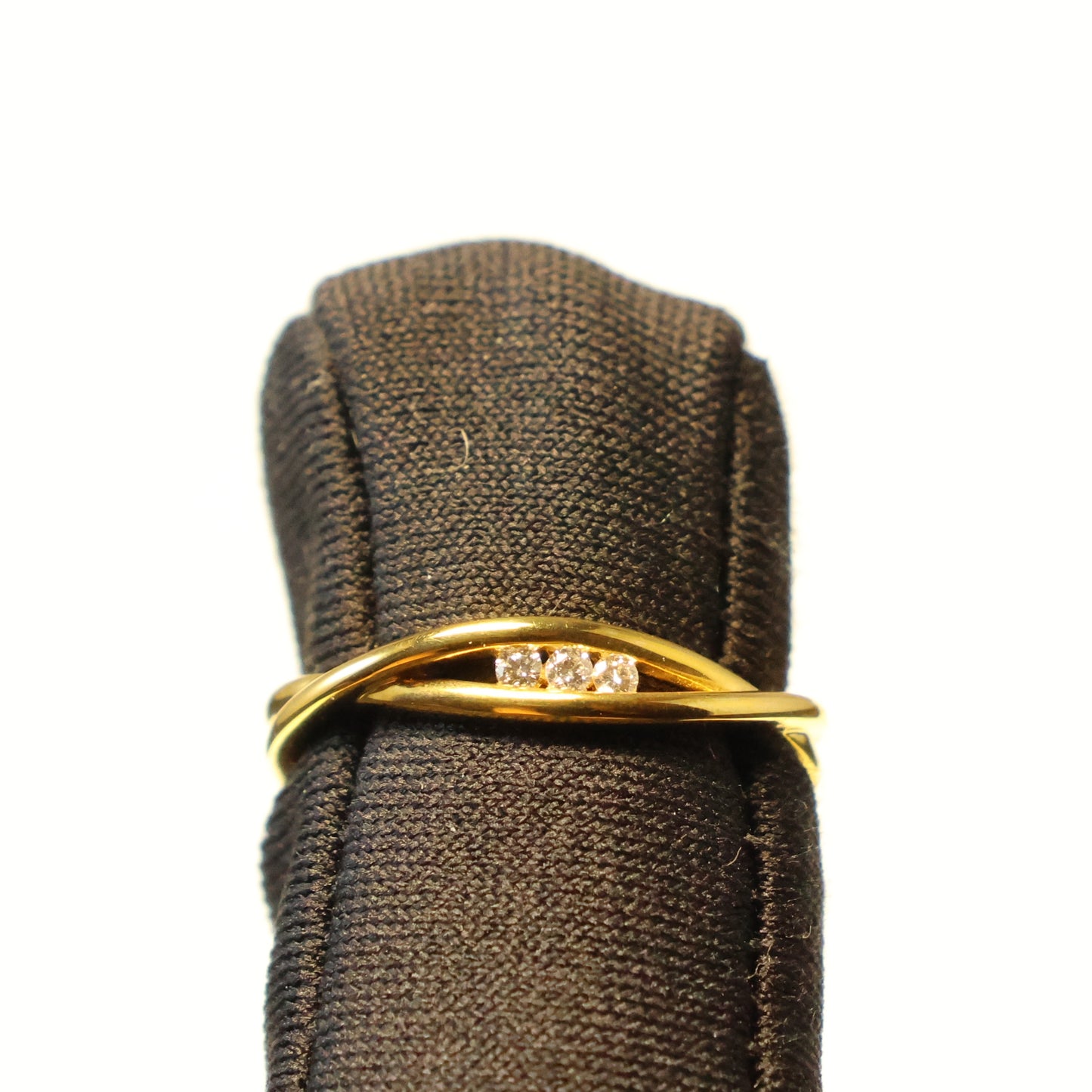 Geel gouden ring met briljant 062036A
