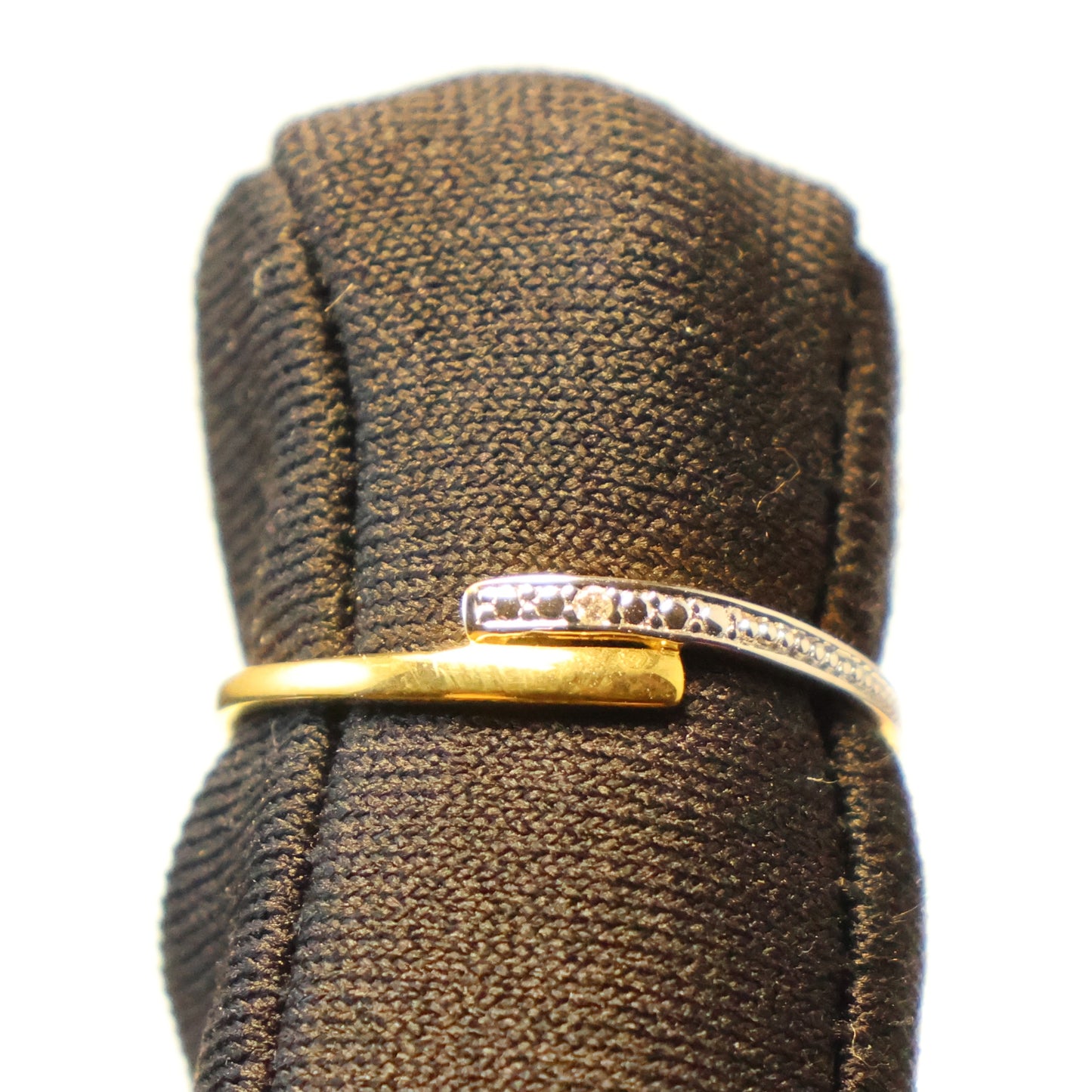18KT geel gouden ring met briljant 063453A