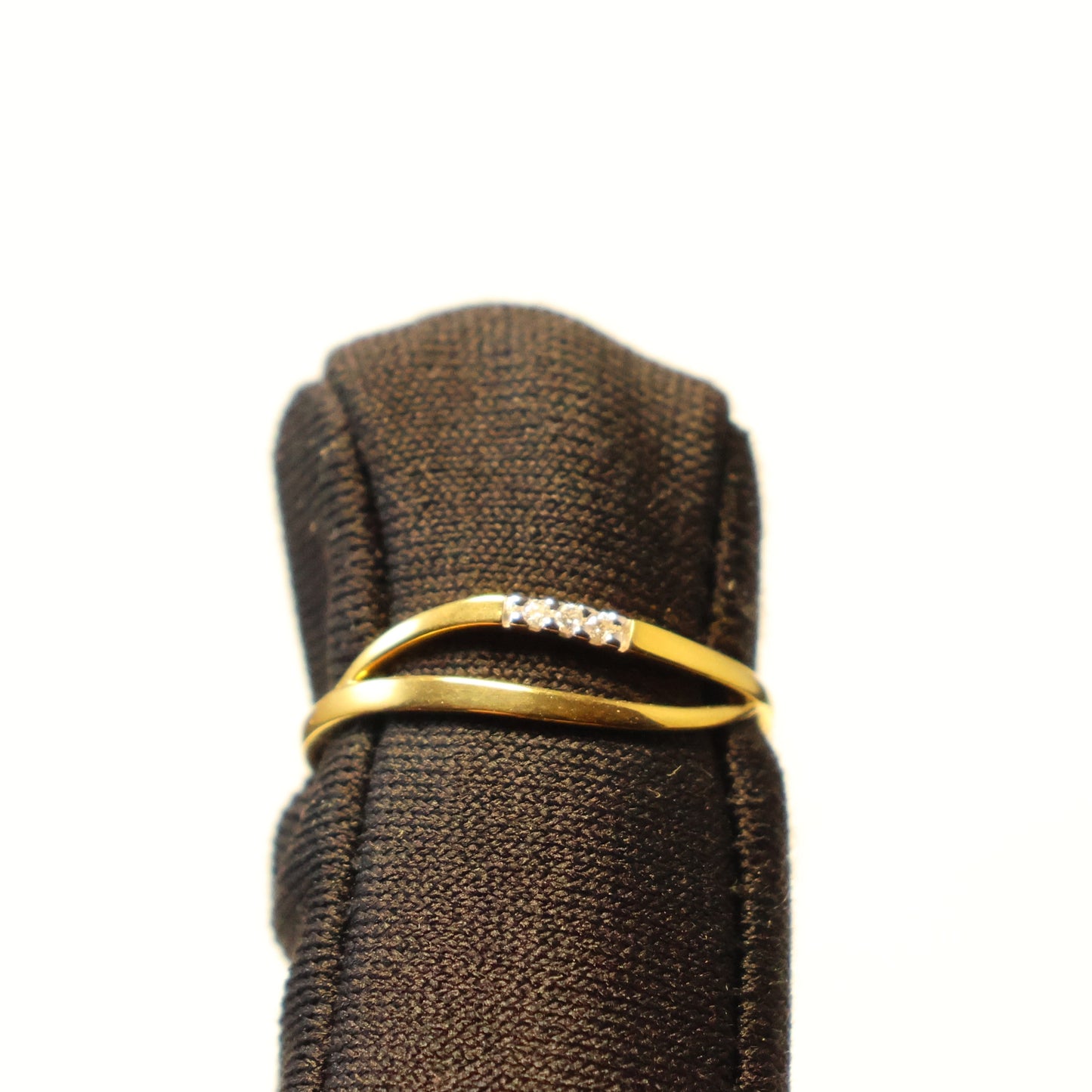 18KT geel gouden ring met briljant 060776A