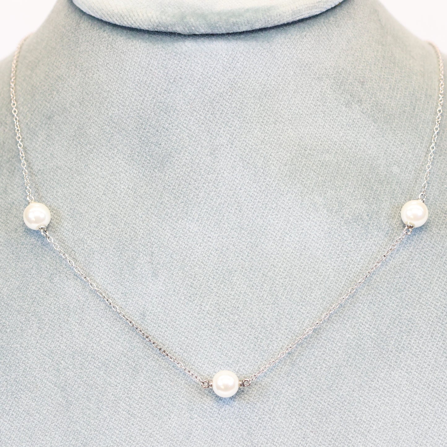 Naiomy Moments zilveren ketting met Parels B9C05