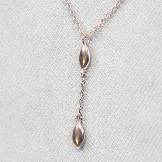 Naiomy Moments zilveren ketting met druppel hanger B6B02