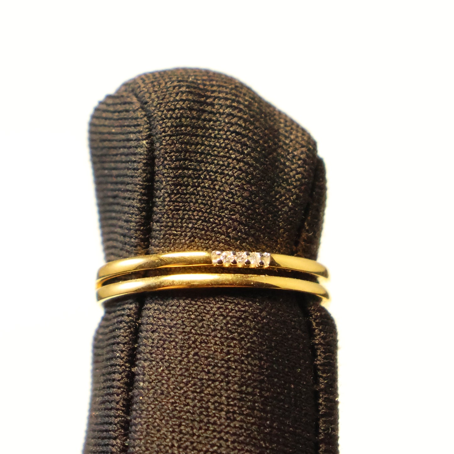 18KT geel gouden ring met briljant 067912A