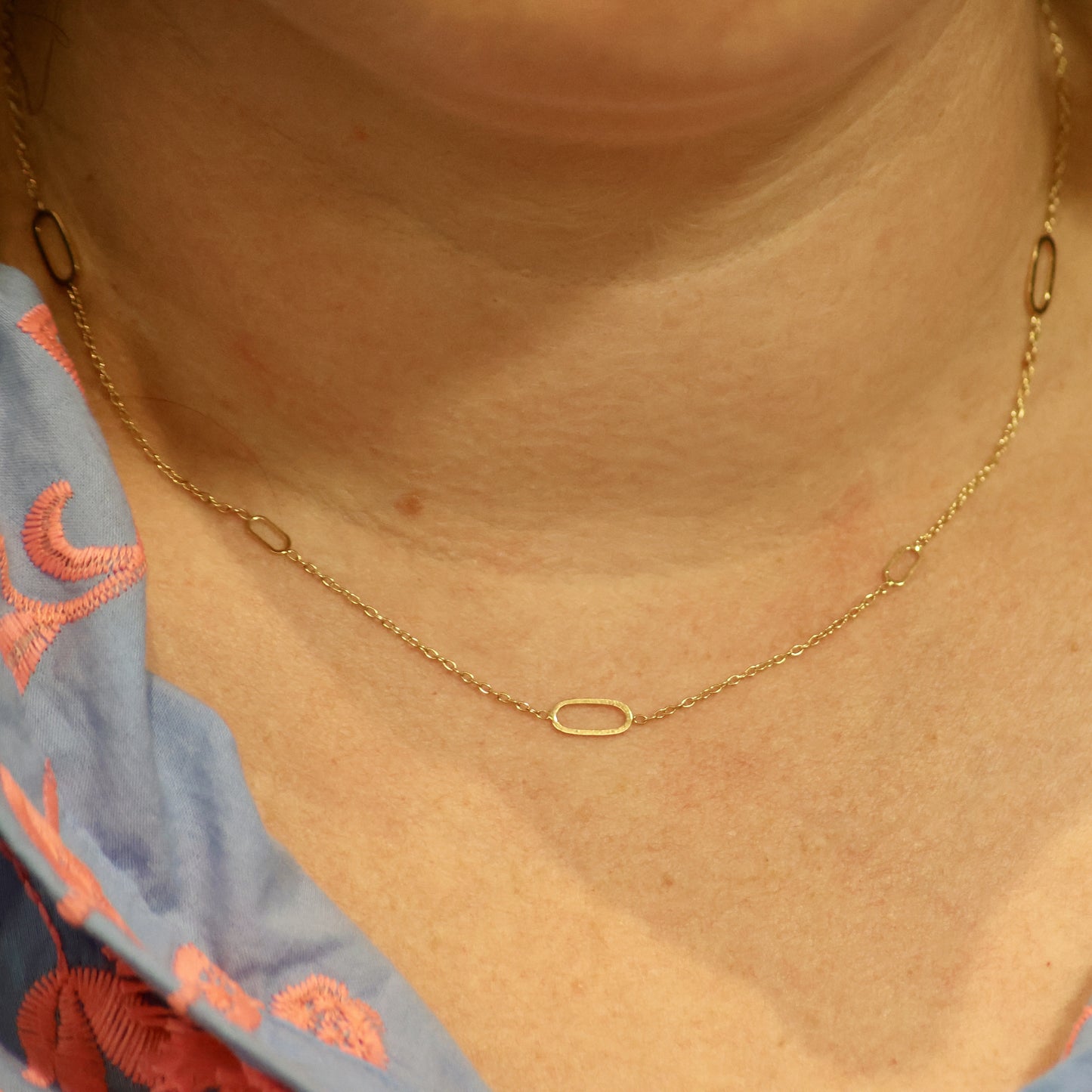 Ketting met motief geel goud 068057/45