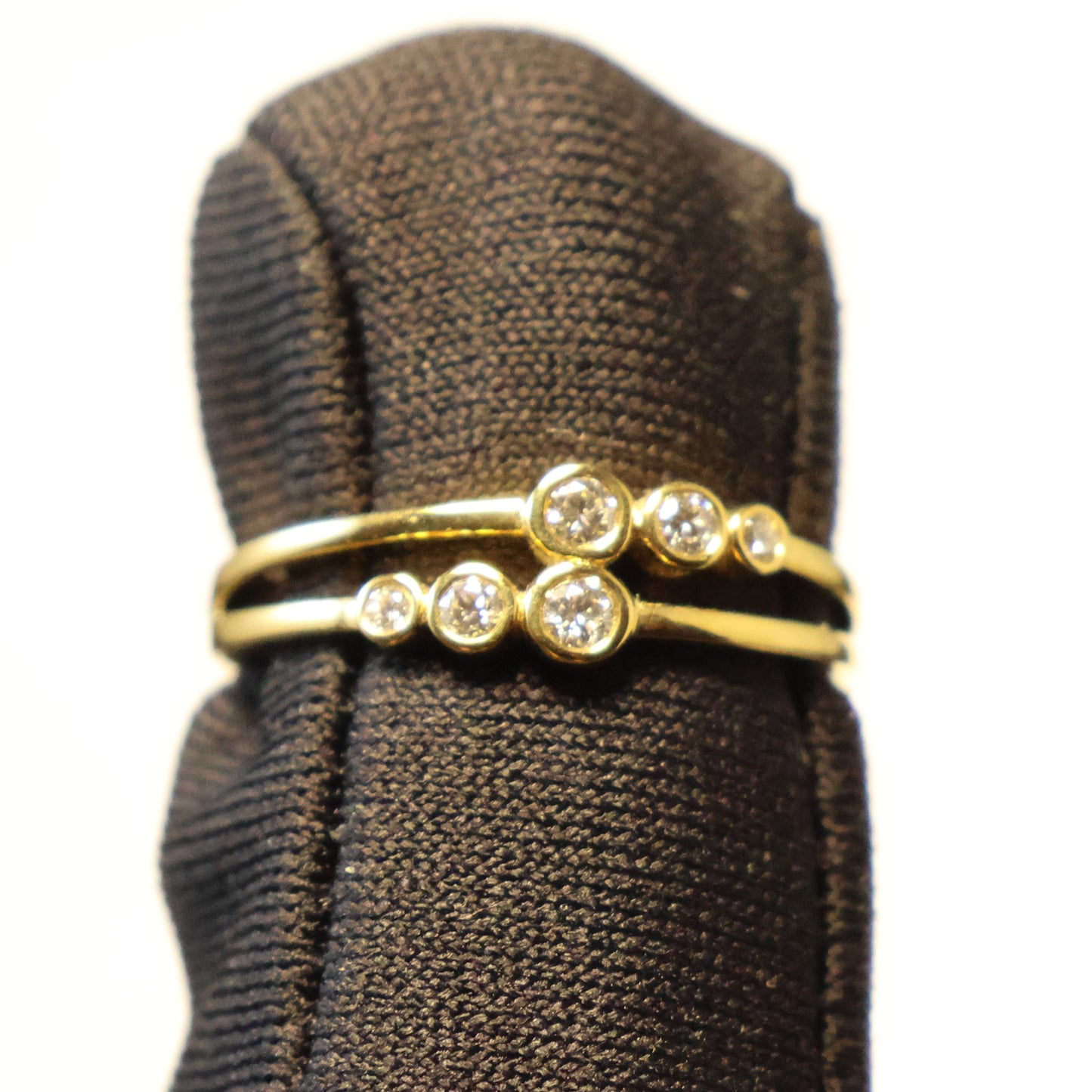 18KT geel gouden ring met briljant 067964A
