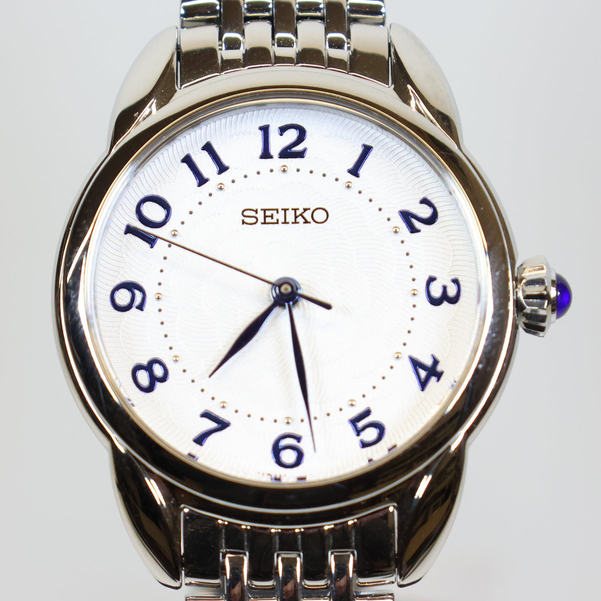 Seiko horloge dames SUR561P1 quartz white dial Arabische cijfers