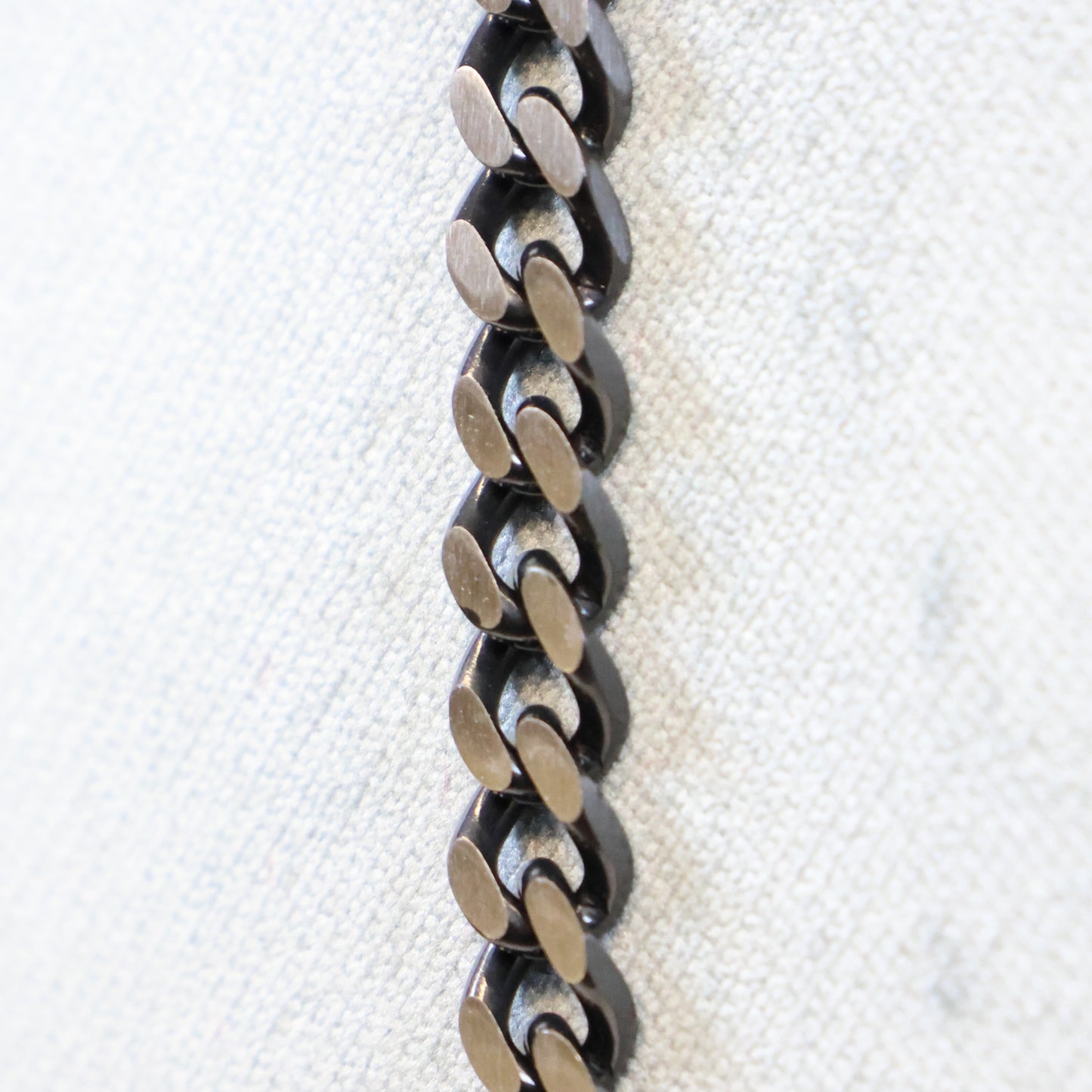 Grijze Stalen ketting heren met 6mm matte schakels 808375