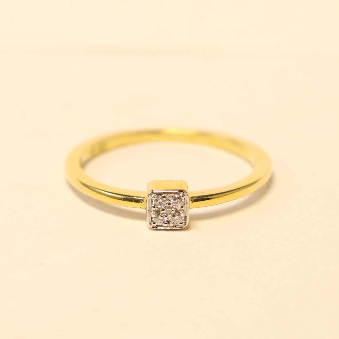 18KT geel gouden ring met briljant 062273A