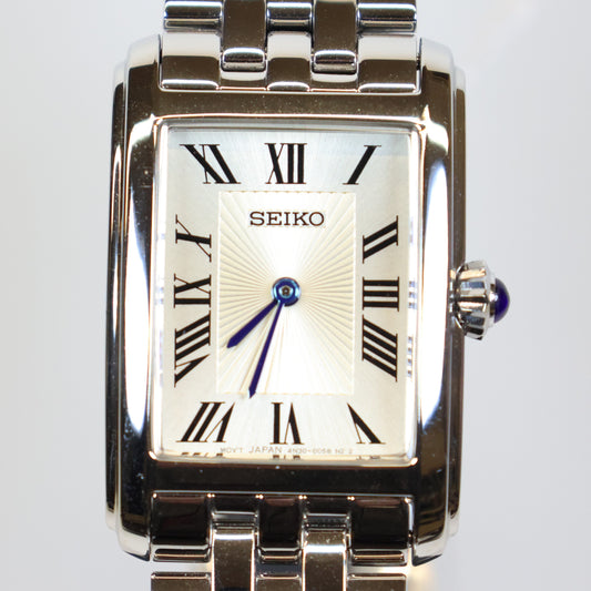 Seiko horloge dames SWR083P1 quartz square creme dial