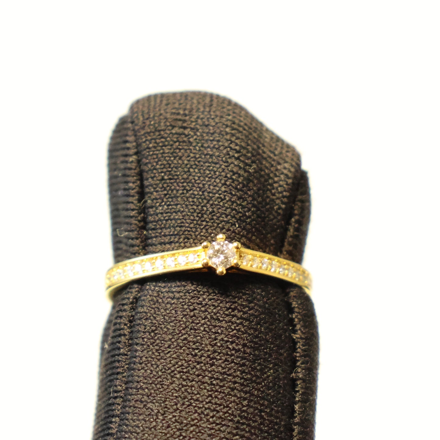 Geel gouden ring met briljant 91MW26A