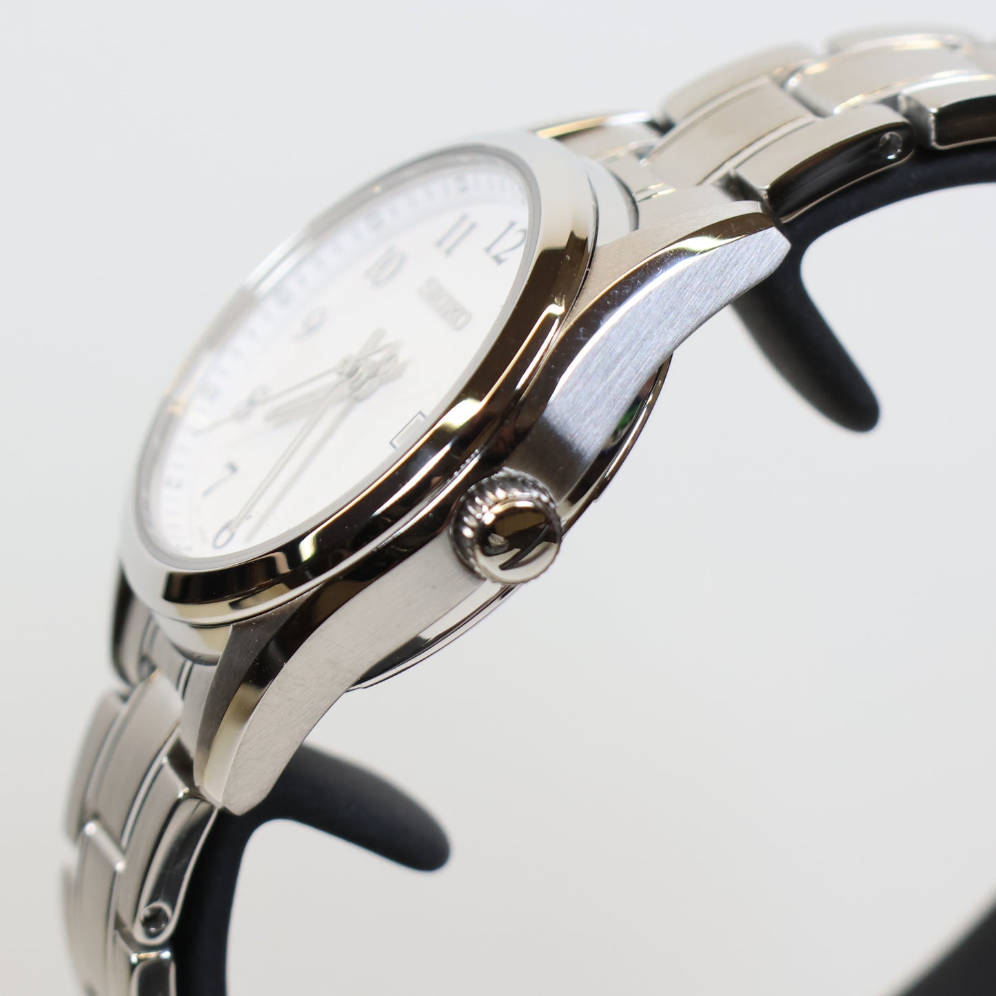 Seiko horloge dames SUR465P1 quartz white dial Arabische cijfers