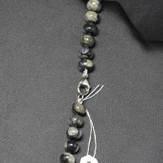 Halfedelsteen Rhyoliet Halssnoer met zilveren slot 00739603