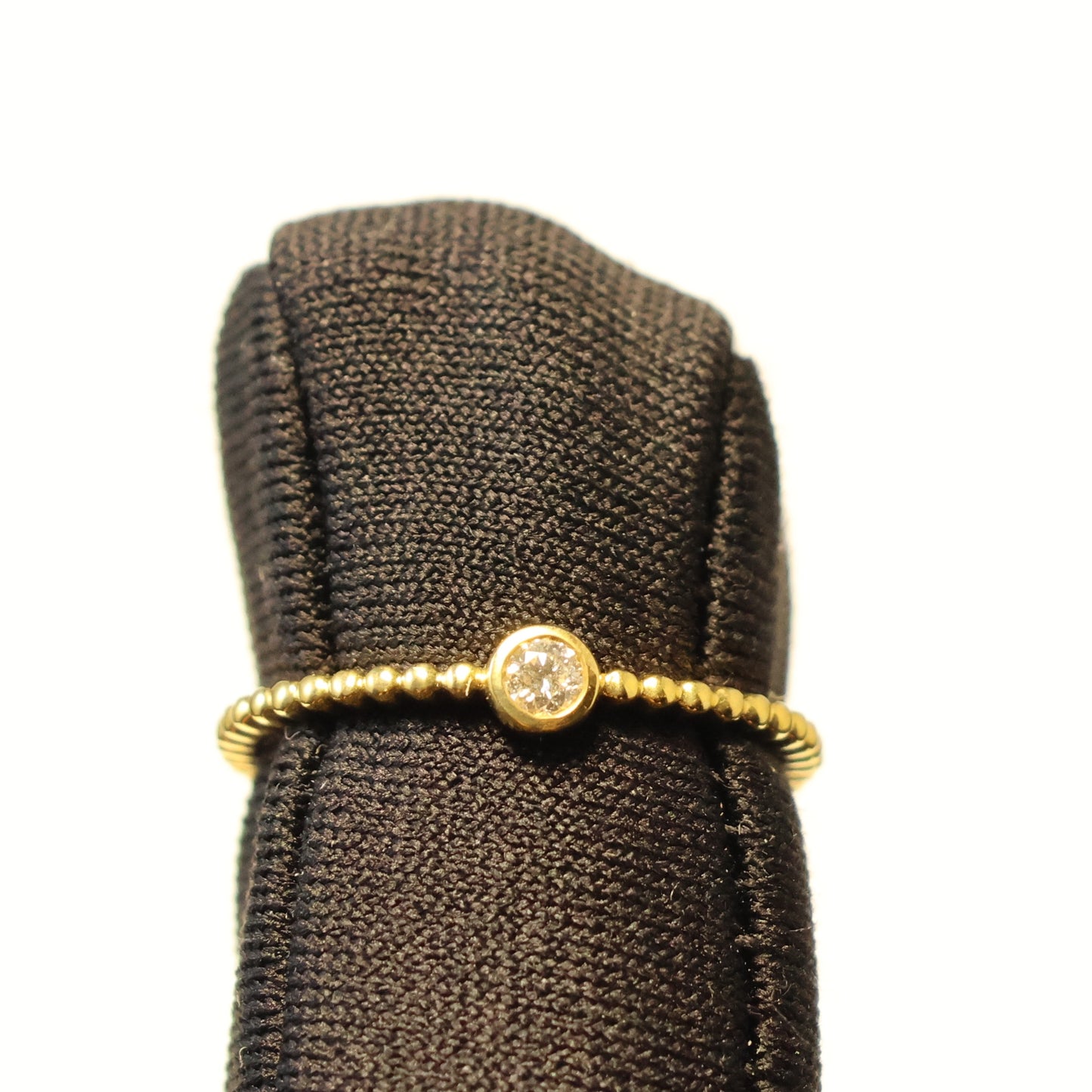 18KT geel gouden ring met briljant 91NI27A