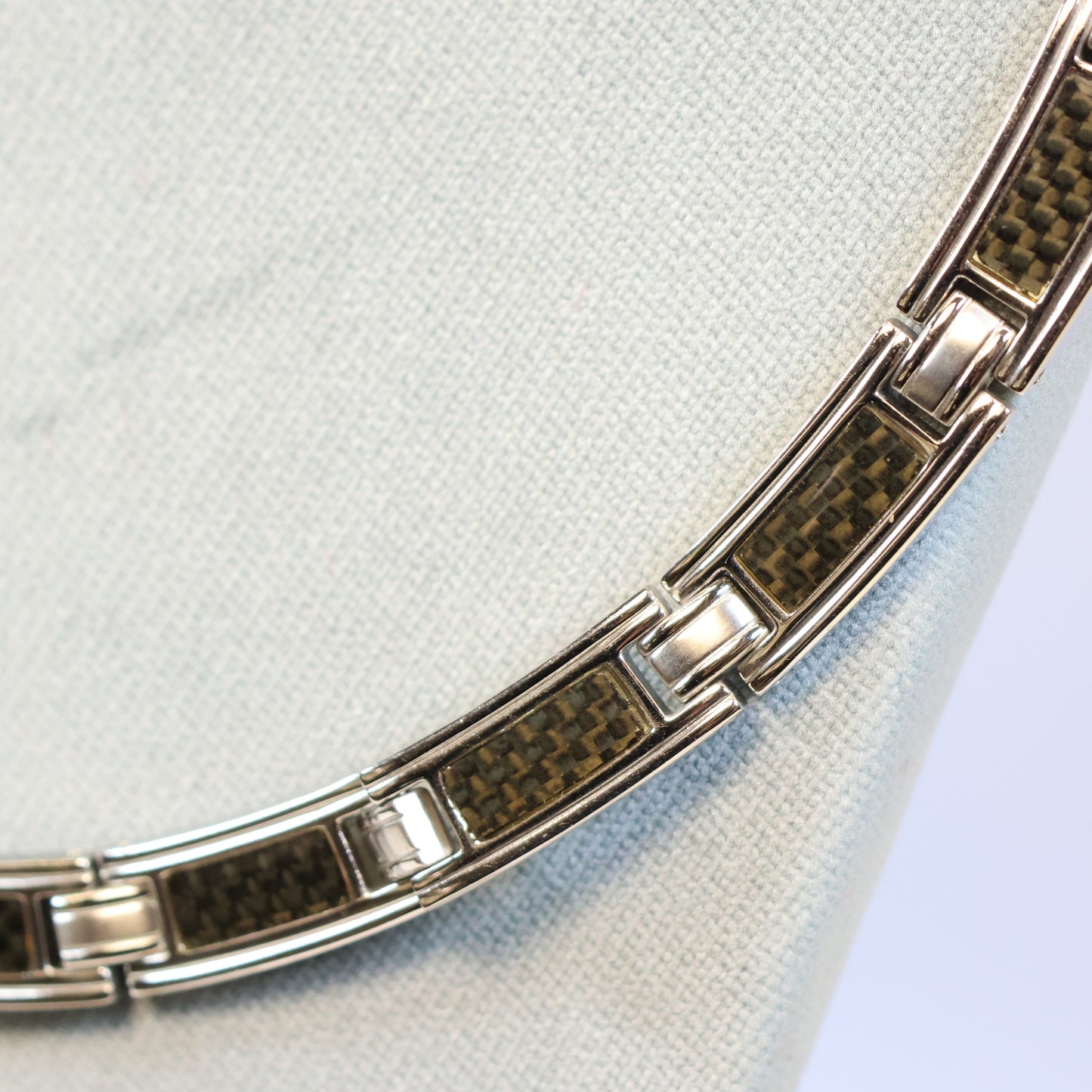 Rochet stalen ketting heren met carbon 76327