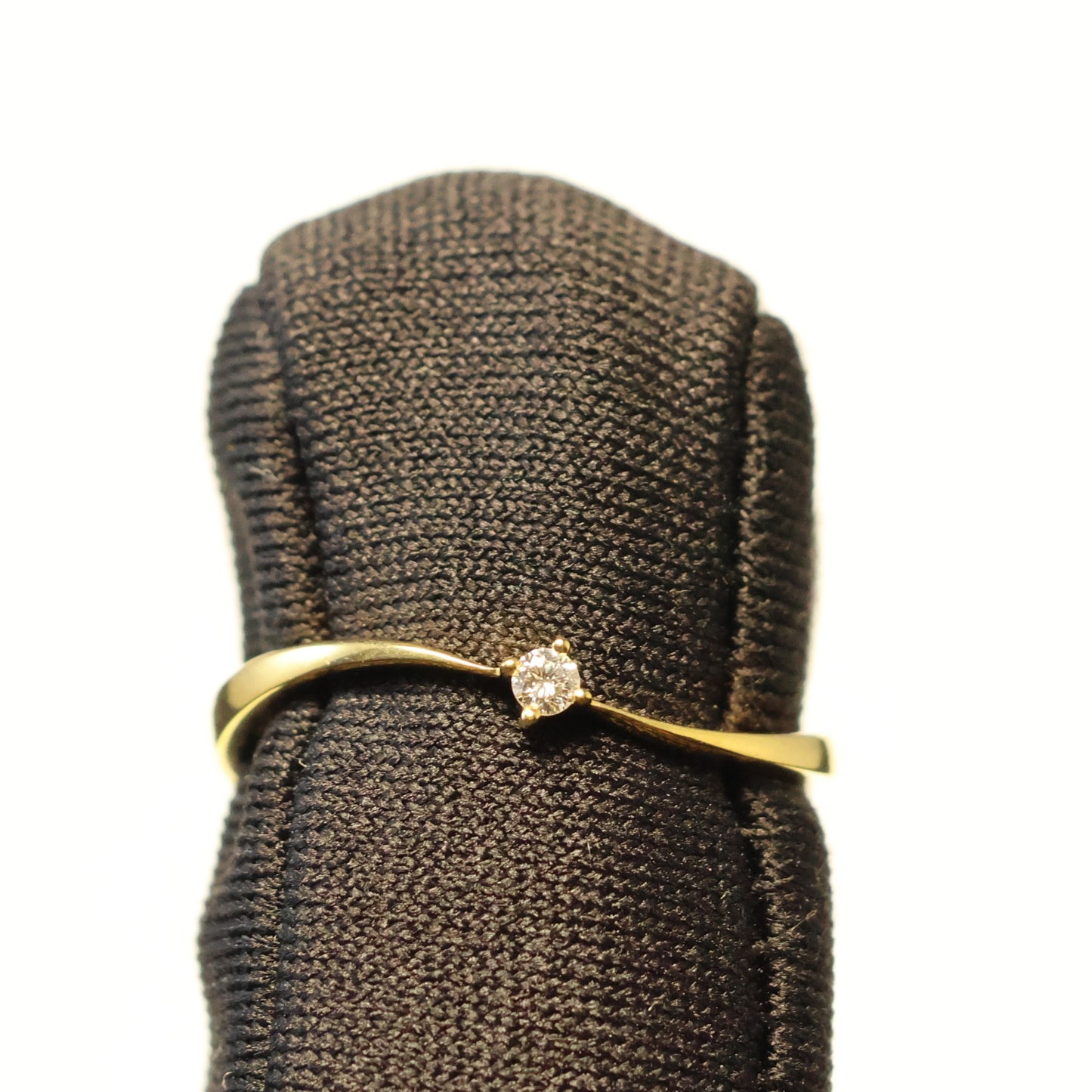 18KT geel gouden ring met briljant 9A0522/A