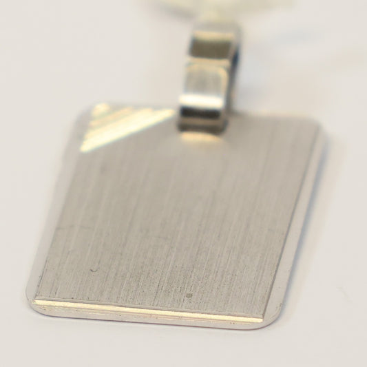 Zilveren hanger graveerplaat 307765
