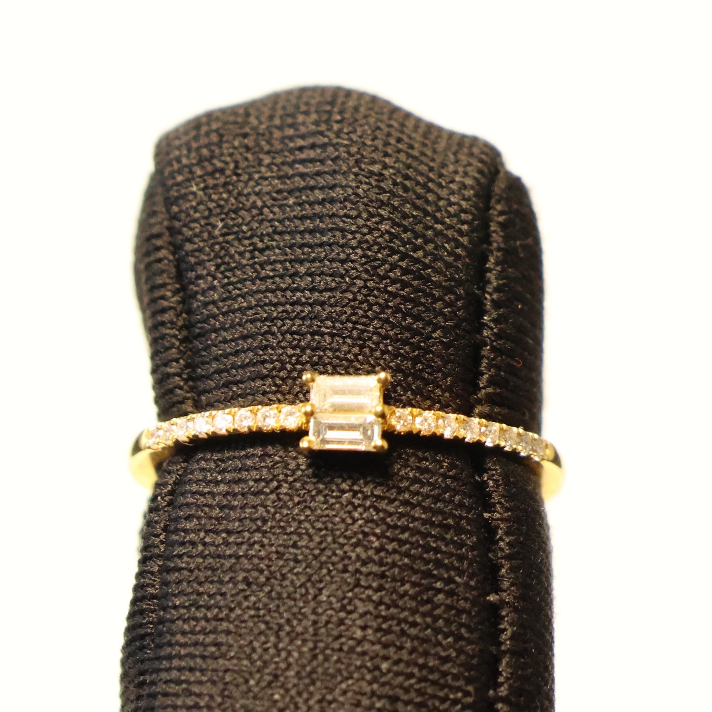 Geel gouden ring met briljant 063430A